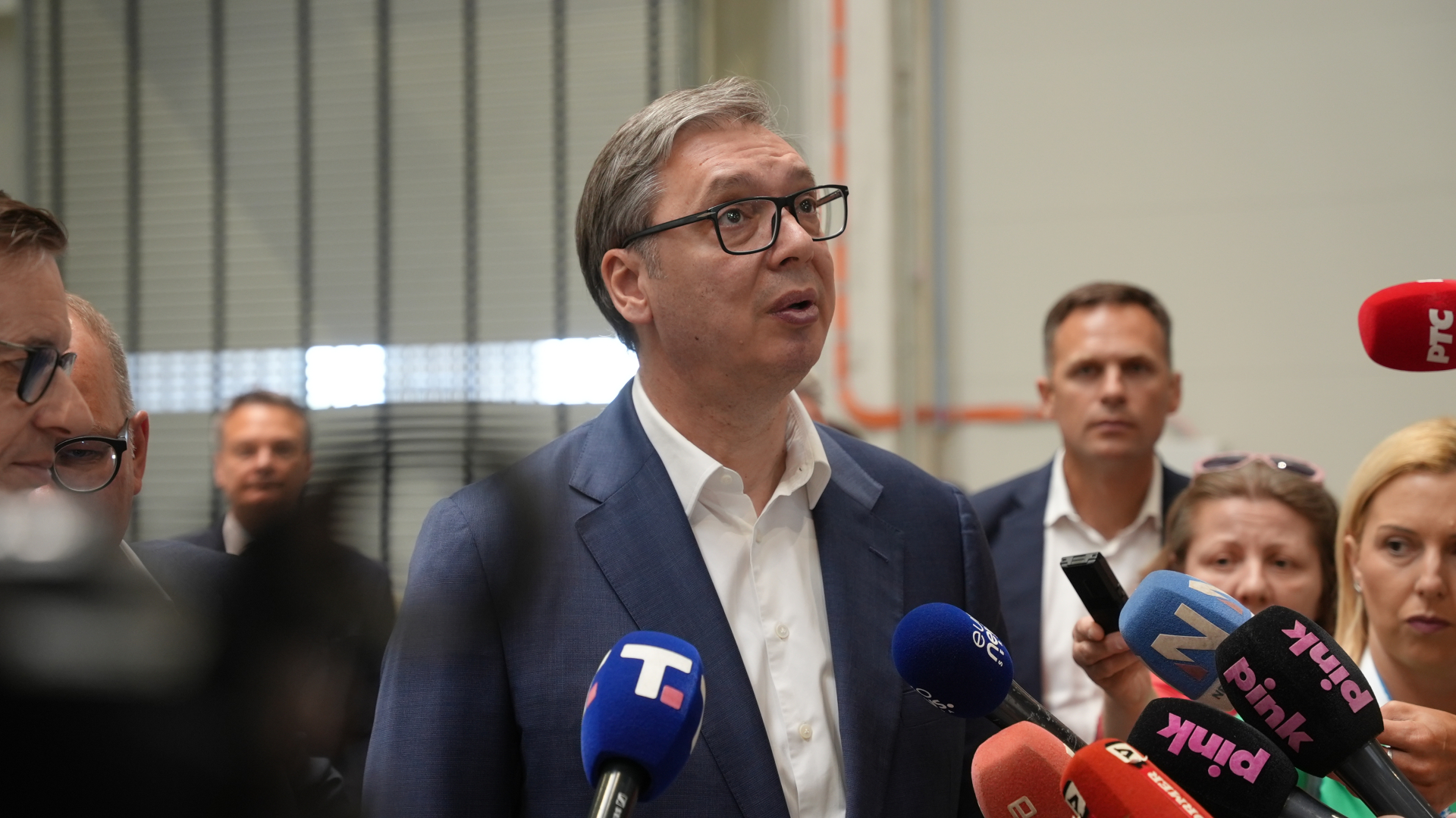 Vučić na otvaranju fabrike u Preljini / foto: RINA