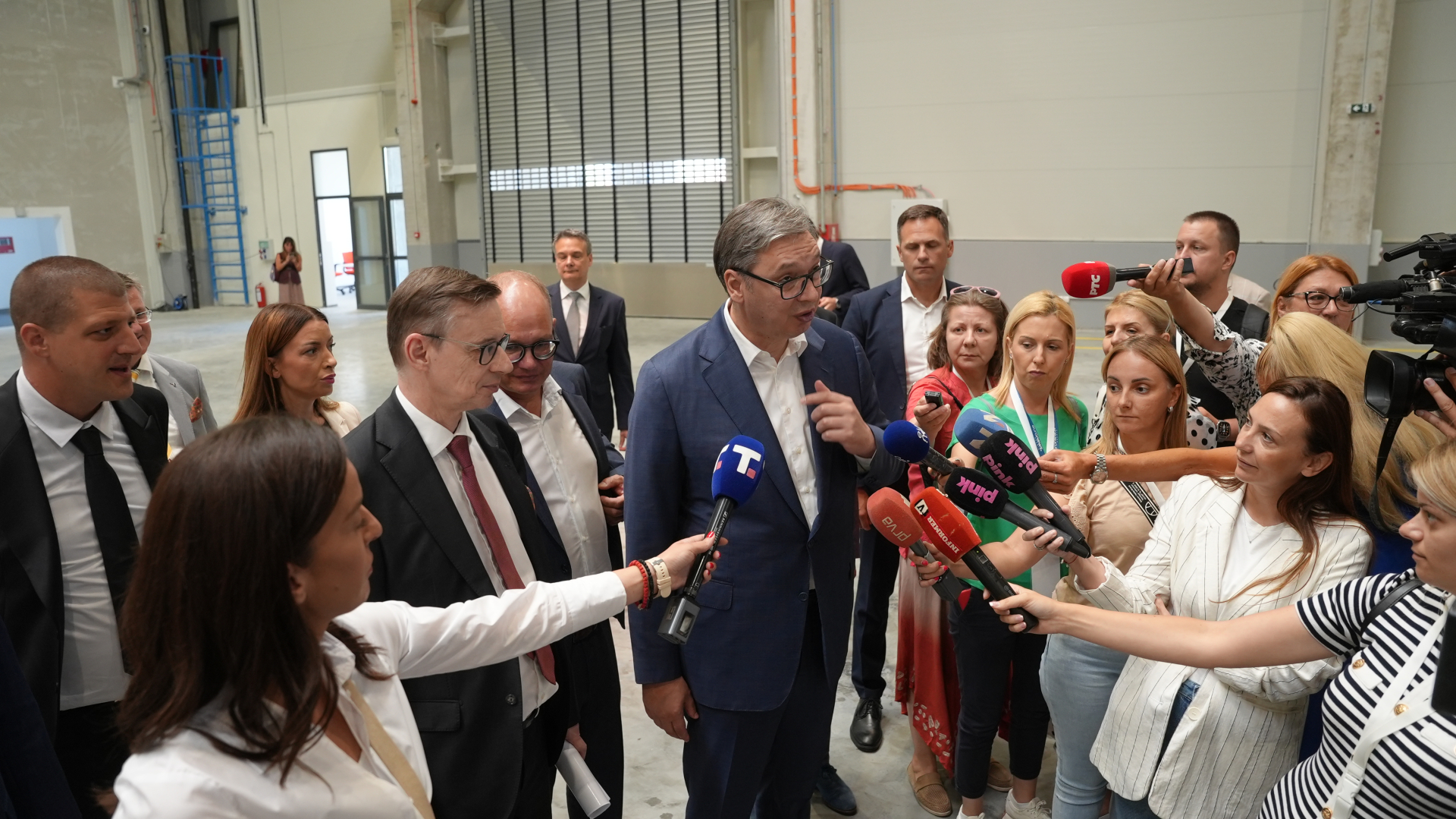 Vučić na otvaranju fabrike u Preljini / foto: RINA
