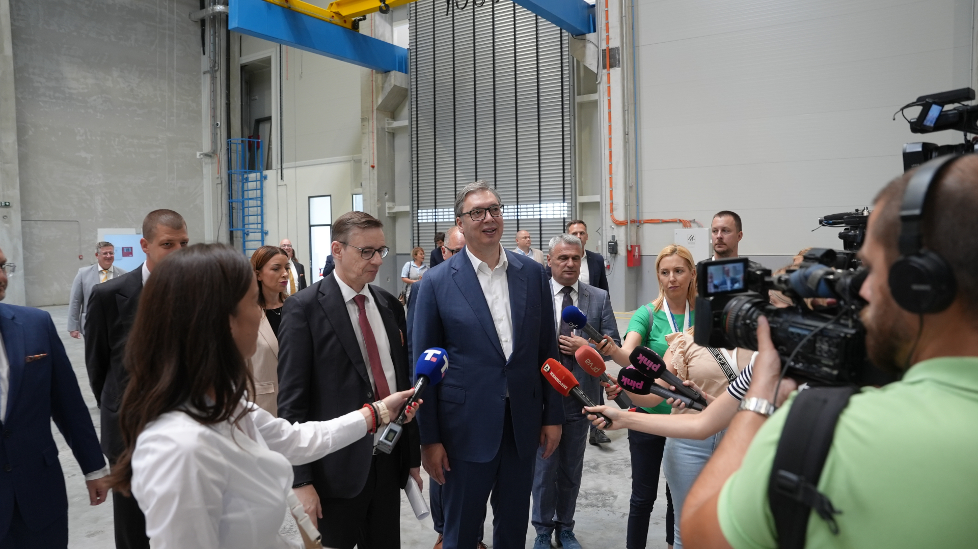 Vučić na otvaranju fabrike u Preljini / foto: RINA