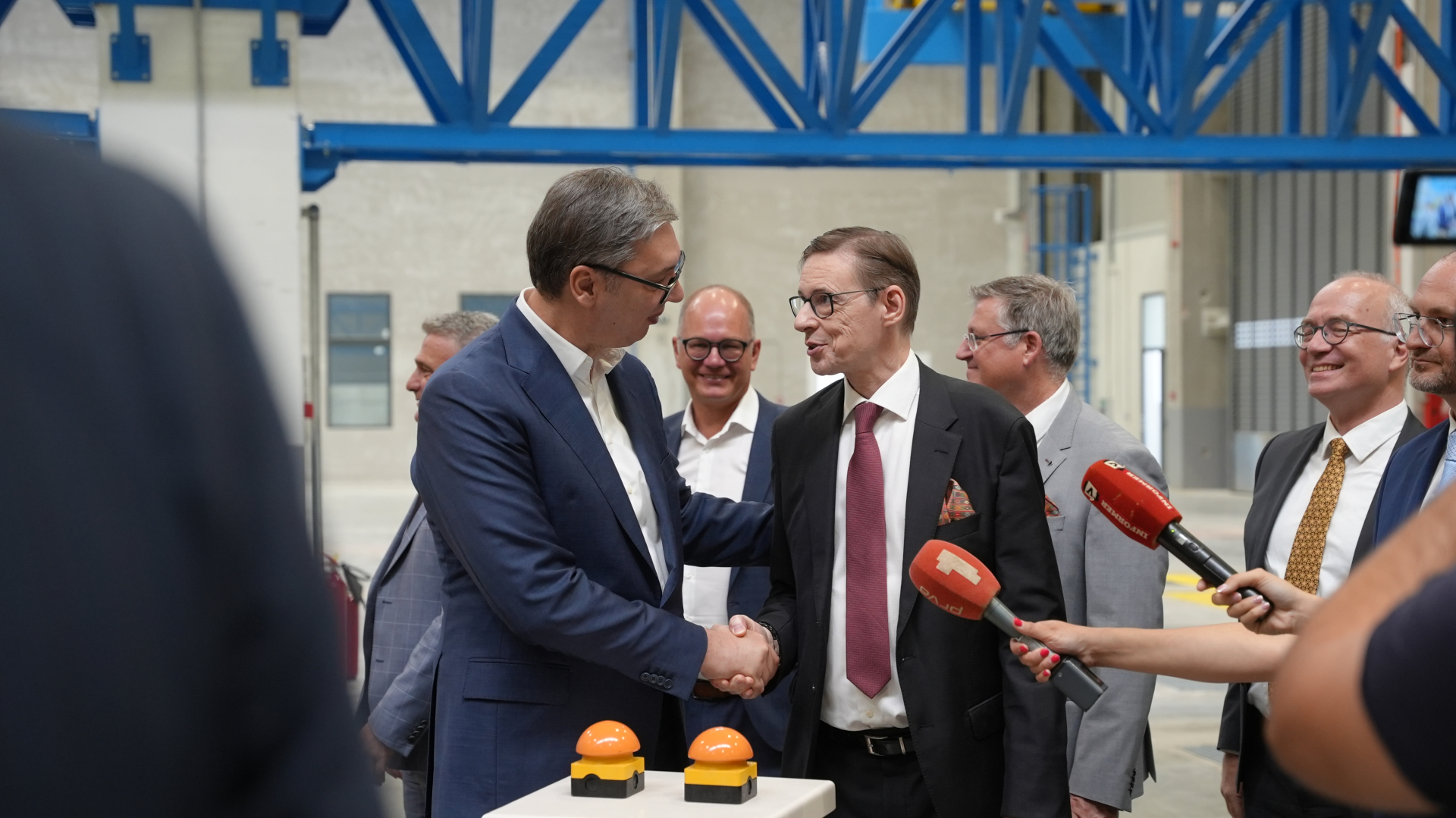 Vučić na otvaranju fabrike u Preljini / foto: RINA