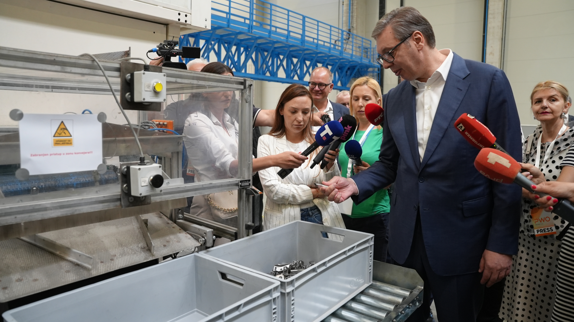 Vučić na otvaranju fabrike u Preljini / foto: RINA