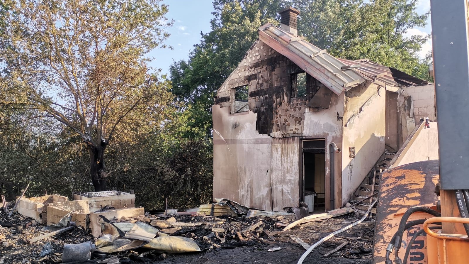 Požar početkom jula u domaćinstvu Stevanovića / foto: RINA