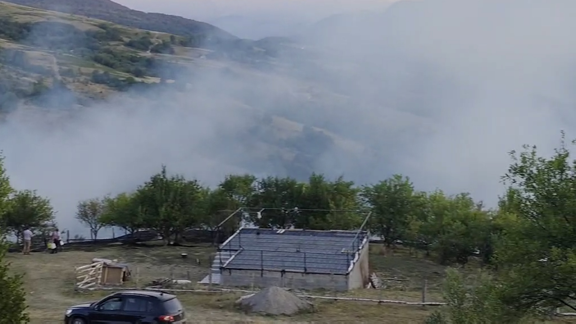 Požar na otvorenom kod Bijelog Polja na više lokacija / foto: RINA