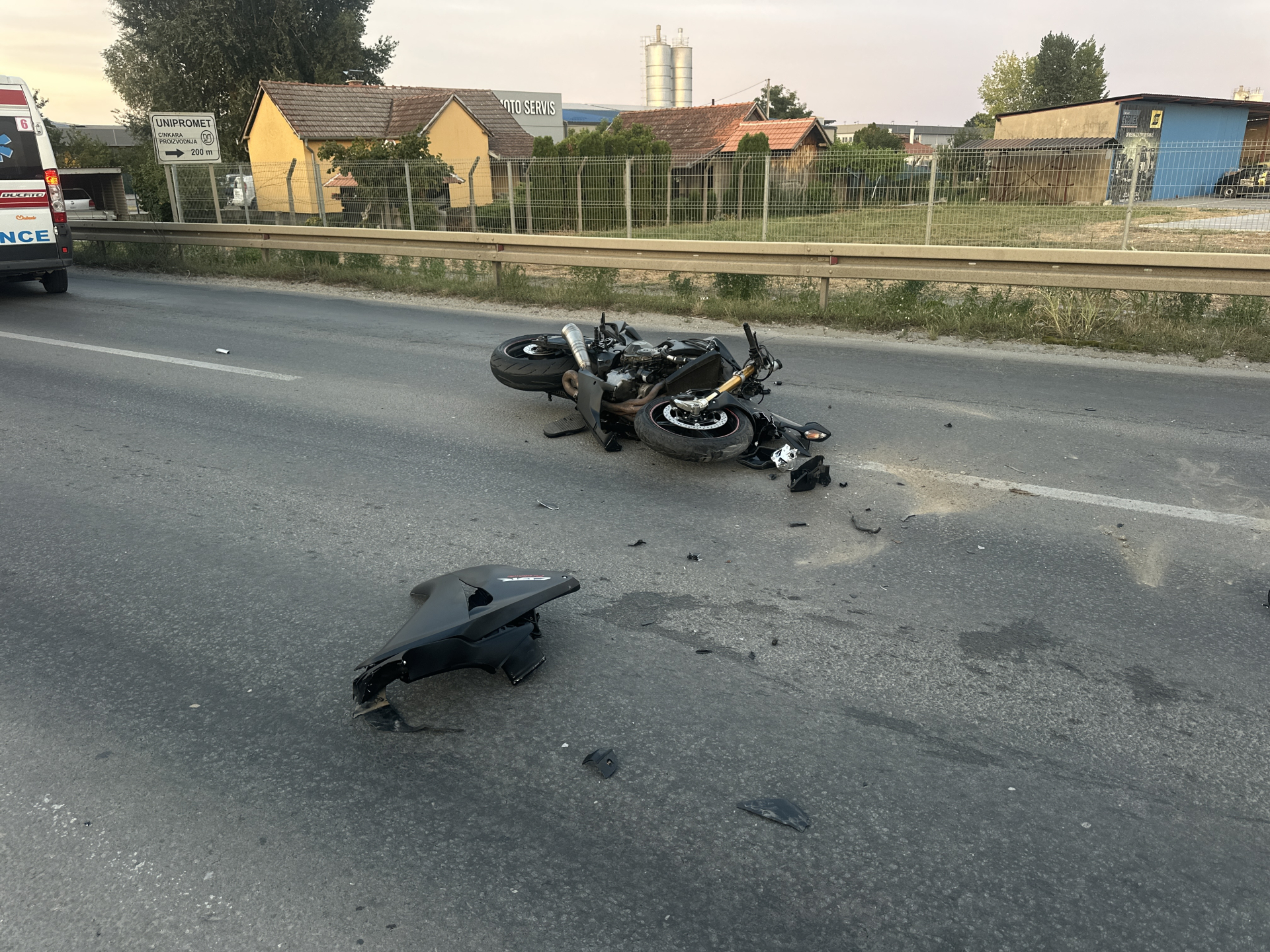 Nezgoda na obilaznici oko Čačka / foto: RINA