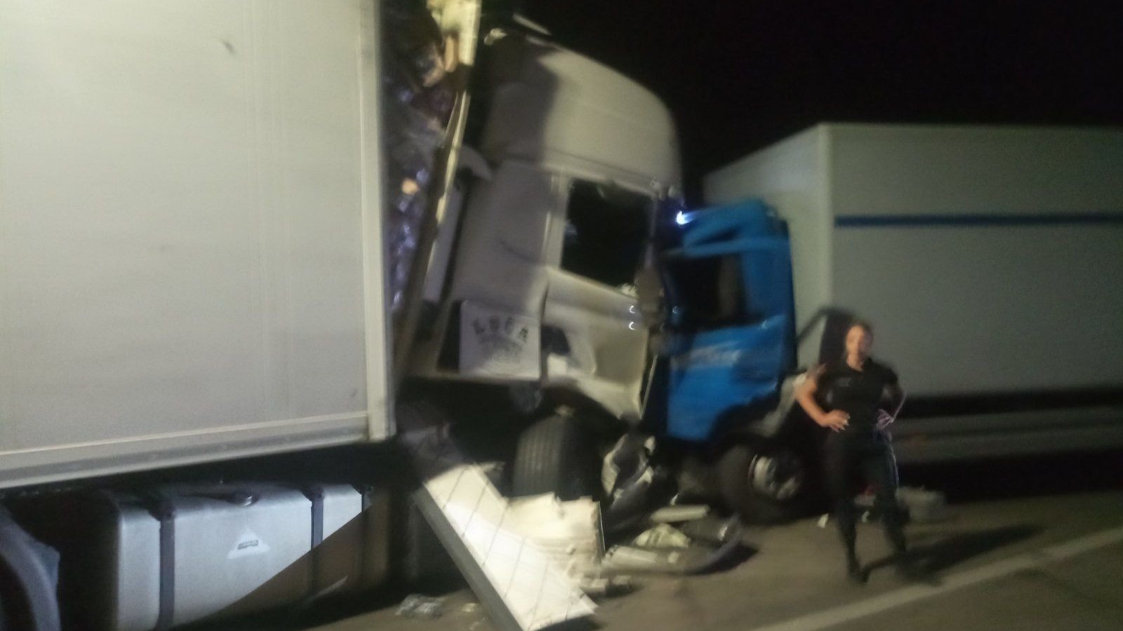 Teška nezgoda u tunelu Budoš kod Nikšića / foto: Služba zaštite i spašavanja Nikšić