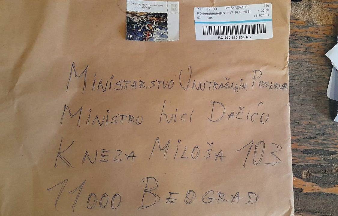 Na Dačićevu adresu poslata tri metka u koverti: Pošiljalac odmah pronadjen i uhapšen (FOTO)