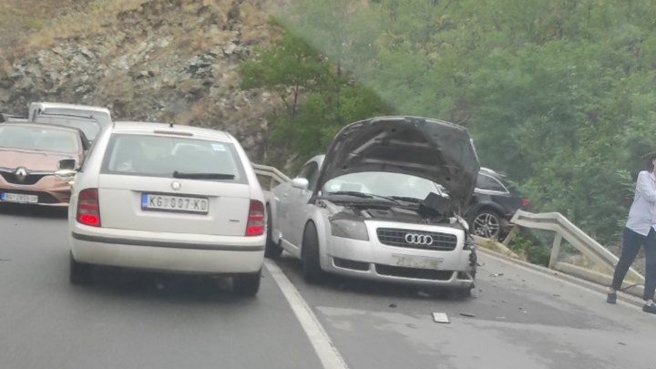 Sudar dva audija na magistrali kod Gornjeg Milanovca / foto: RINA