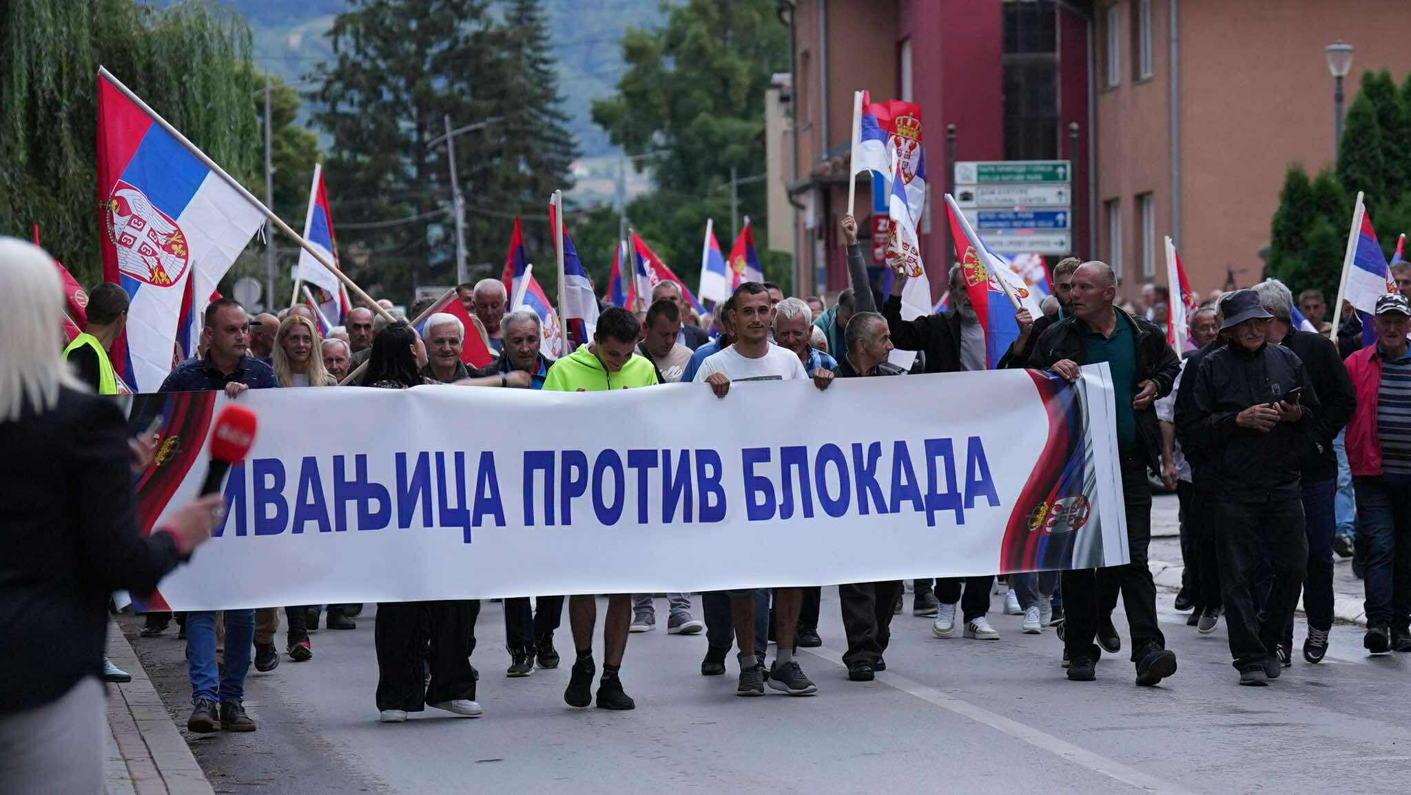 Veliki narodni skupovi protiv blokada u Lučanima i Ivanjici / foto: RINA