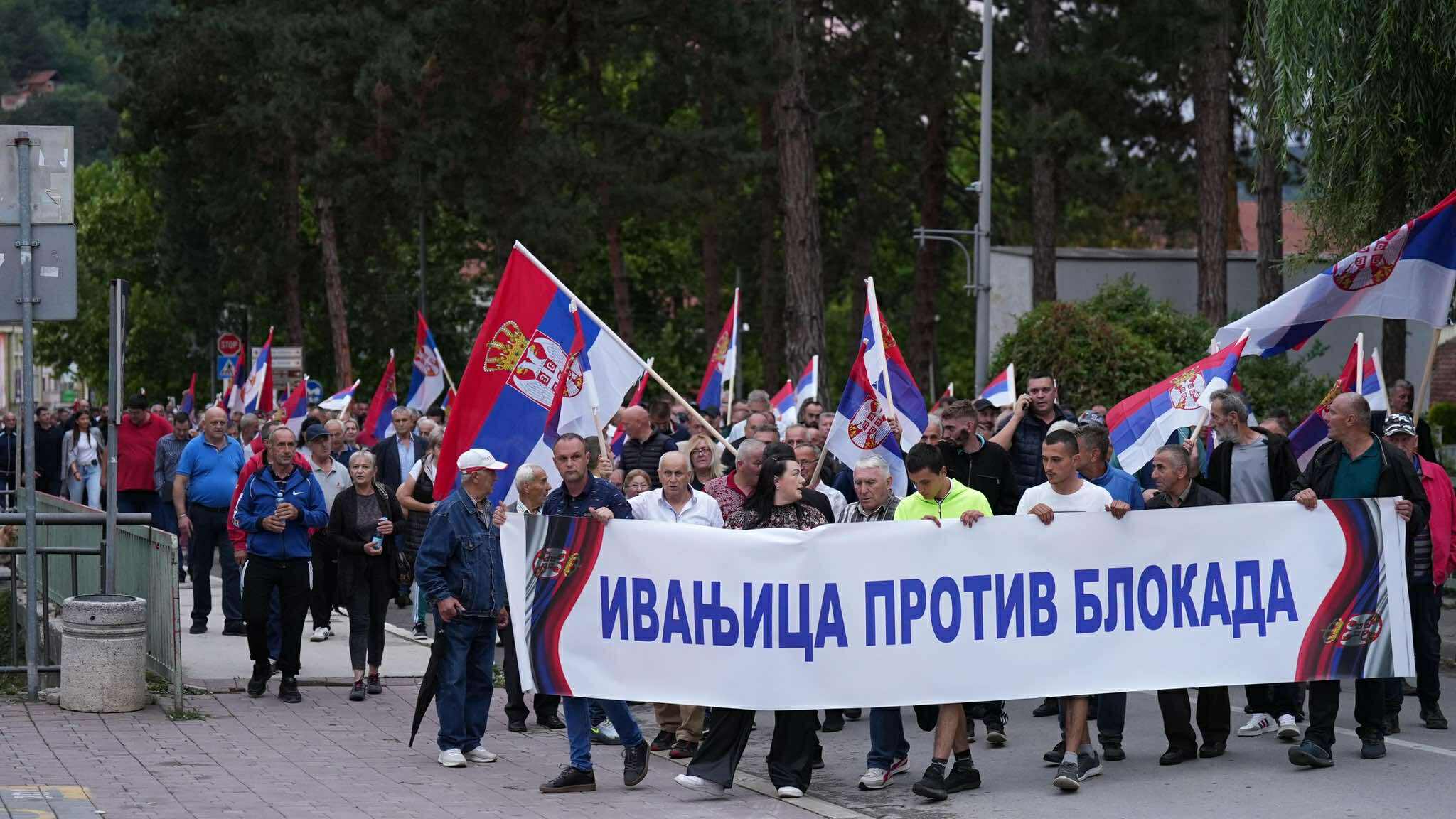 Veliki narodni skupovi protiv blokada u Lučanima i Ivanjici / foto: RINA
