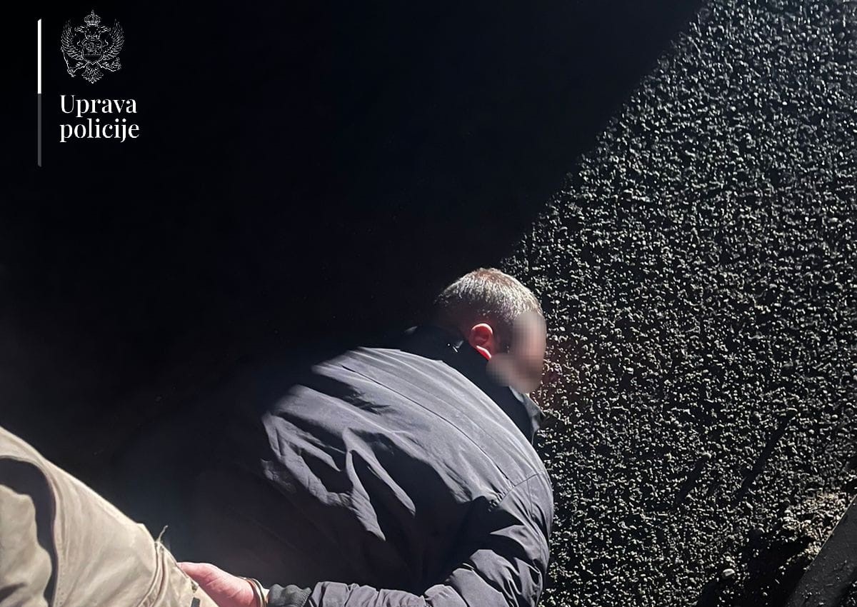 Uhapšen kriminalac sa poternice u Crnoj Gori: Nekoliko meseci trajala ciljana potraga za ovim muškarcem, imao jaku podršku pomoću koje se kretao i skrivao