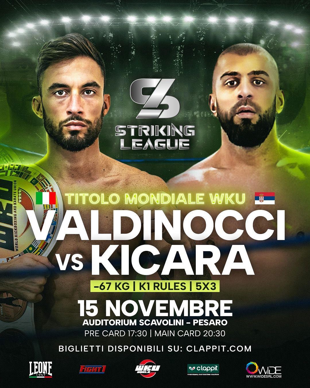 Borba titana u Italiji: Vahid u borbi za svetsku WKU titulu protiv Valdinocija