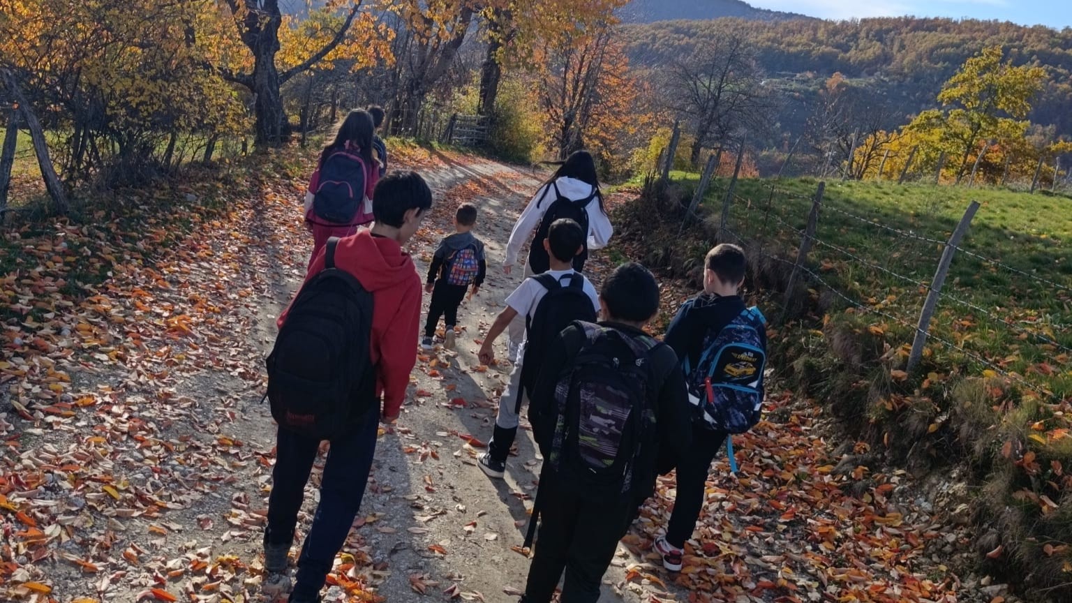 Deca iz dva sela od početka školske godine idu do škole kilometrima peške/ Foto: RINA