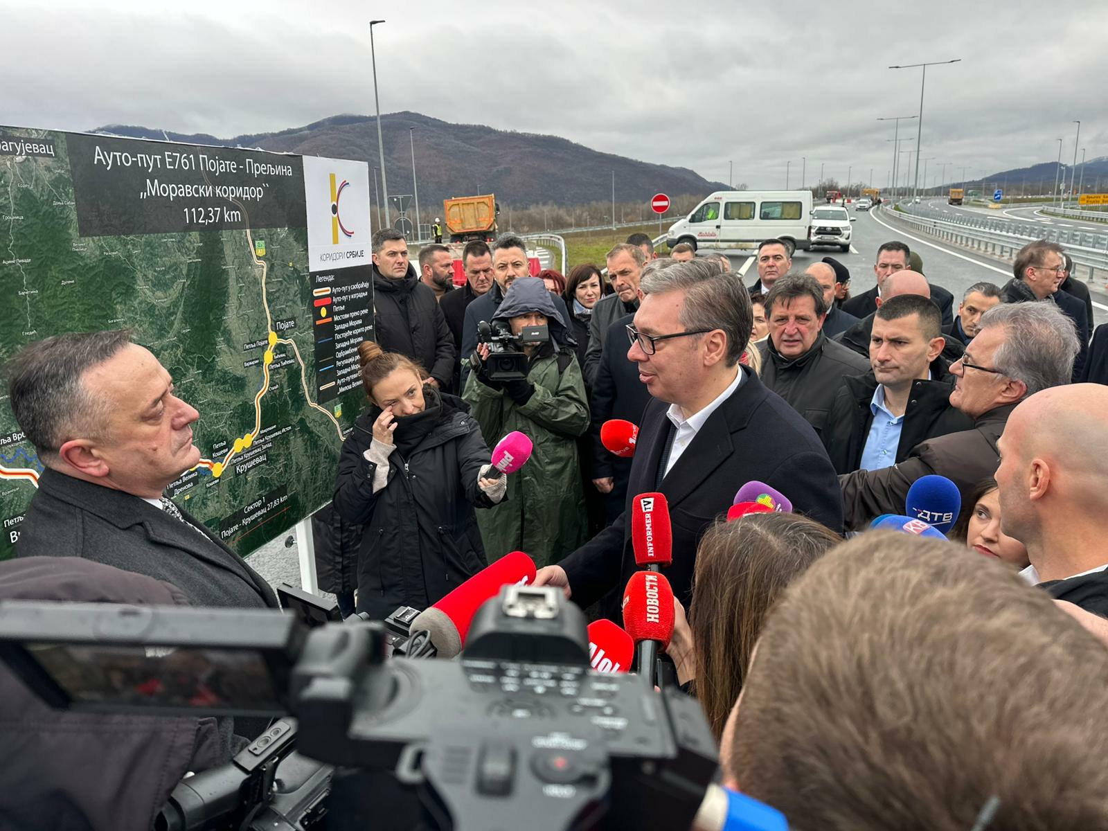 Vučić na otvaranju jedne od najvažnijih deonica u Srbiji / foto: RINA