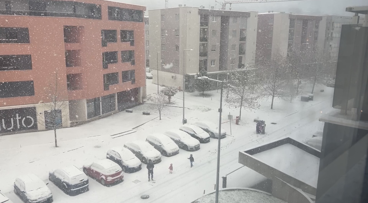 Godinama nije ovako padalo, deca su oduševljena: Snežna mećava u Podgorici, grad pod belim pokrivačem (FOTO)