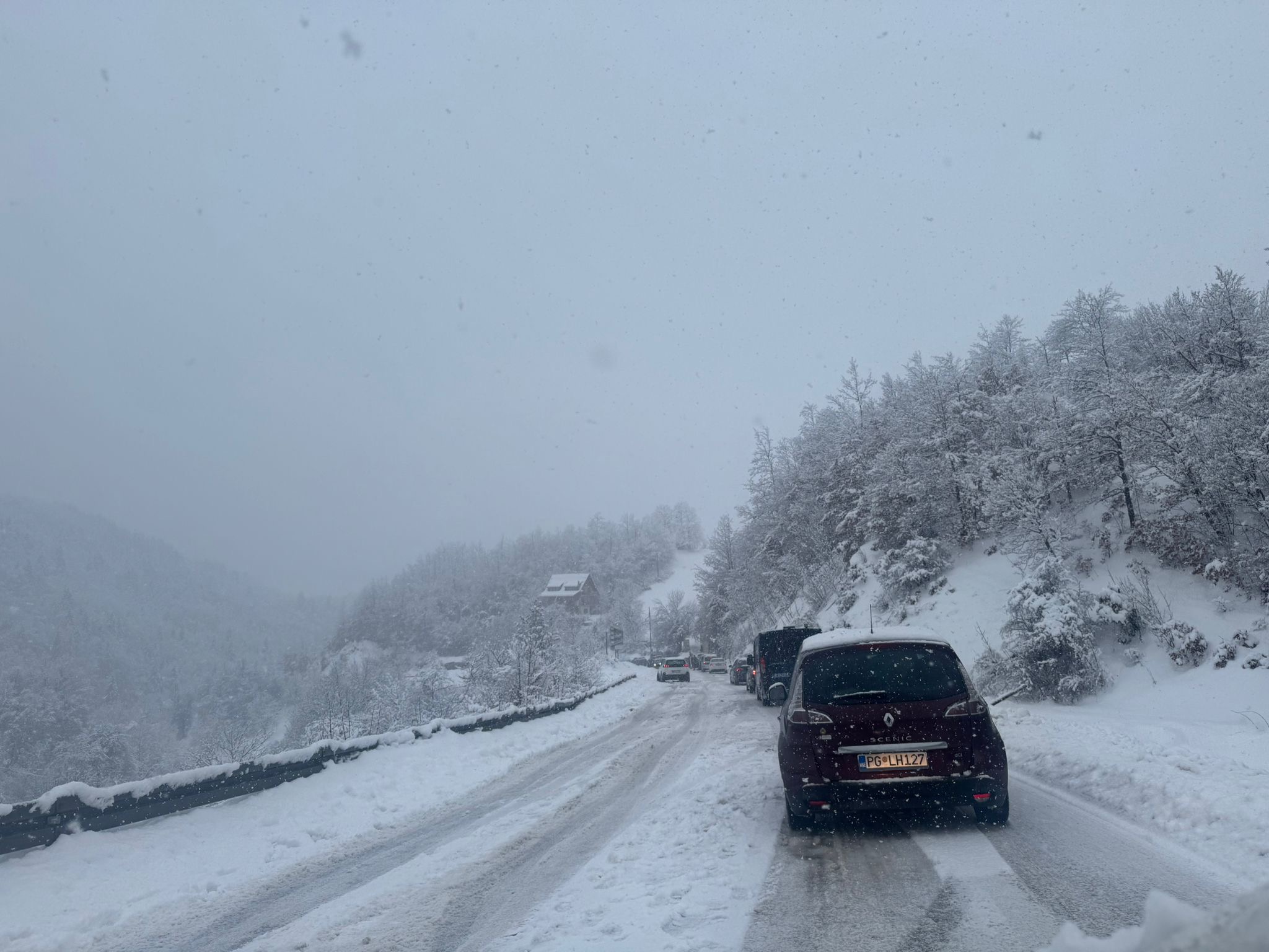 Mećava ja putu kod Nove Varoši / foto: RINA