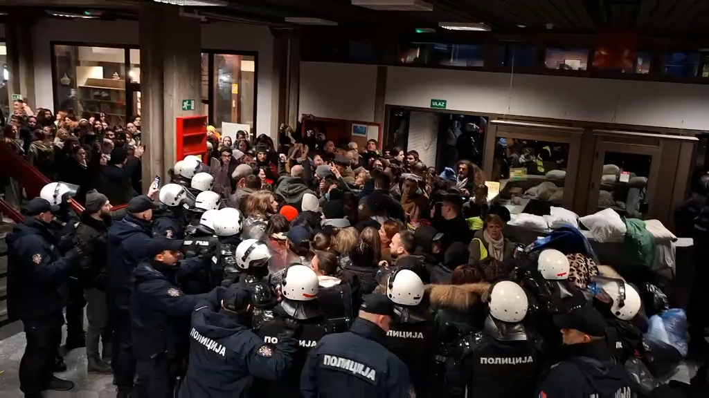 Protest zbog otkaza na Filozofskom fakultetu u Novom Sadu/ Foto: RINA