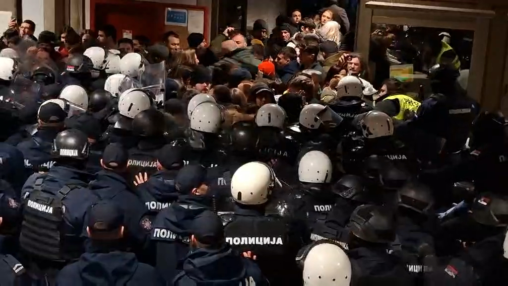 Protest zbog otkaza na Filozofskom fakultetu u Novom Sadu/ Foto: RINA