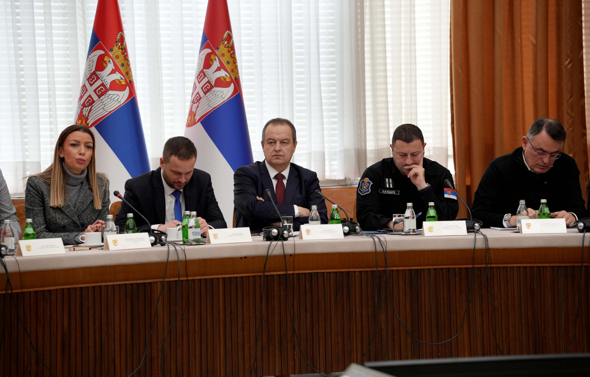 Sednica štaba za vanredne situacije Srbije/ Foto: MUP