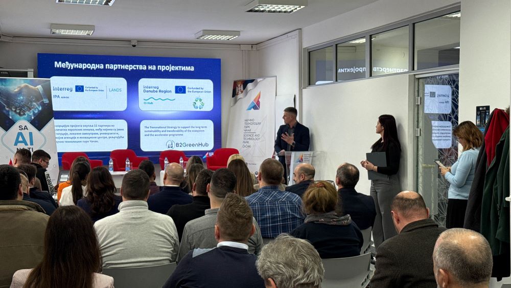 Ovde se razvijaju inovativne ideje Zapadne Srbije i Šumadije: U Naučno-tehnološkom parku organizovano pravo "Biznis razgibavanje" (FOTO)