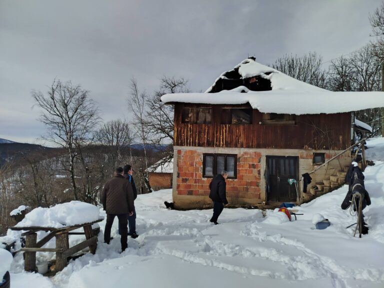 Veliki požar u selu Bioska / foto: Grad Užice