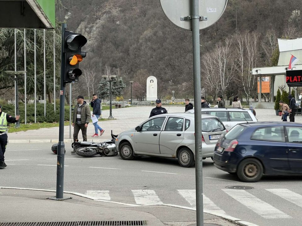 Sudar u centru Prijepolja / foto: RINA