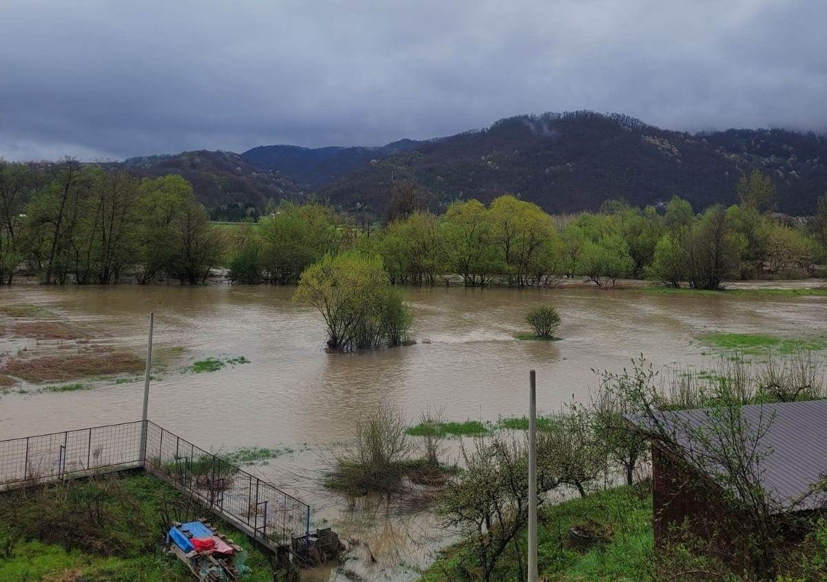 Izlivanje Zapadne Morave u selima kod Požege / foto: RINA