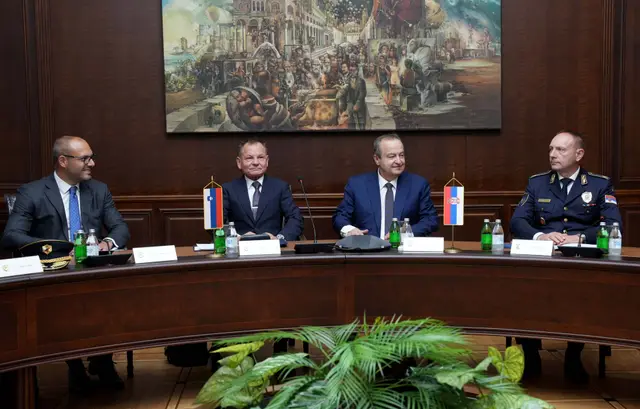 Sastanak Ivice Dačića sa Francijem Matozom - Foto: Ministarstvo unutrašnjih poslova Srbije