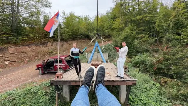 Zlatiborski zipline u selu Ljubiš najduži u regionu / foto: RINA