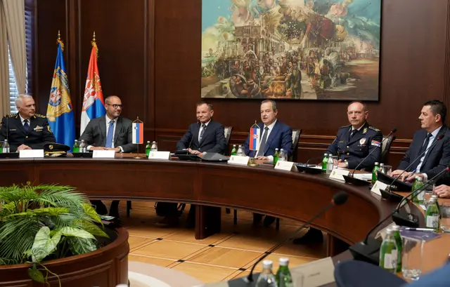 Sastanak Ivice Dačića sa Francijem Matozom - Foto: Ministarstvo unutrašnjih poslova Srbije