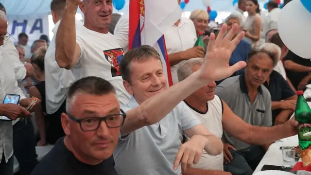 Veliki narodni skup Srpske napredne stranke u selu kod Uba / foto: RINA