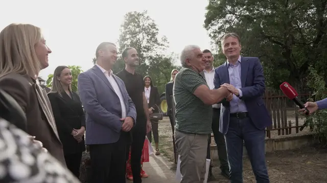 Darko Glišić domaćinski dočekan u selu Mrčajevci / foto: RINA