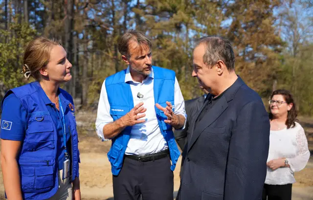 Gašenje požara u Deliblatskoj peščari uz međunarodnu pomoć - Foto: Ministarstvo unutrašnjih poslova Srbije