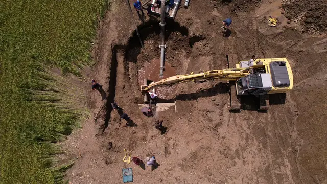 Kvar na vodosistemu „Rzav” u Gorobilju iz drona Foto RINA