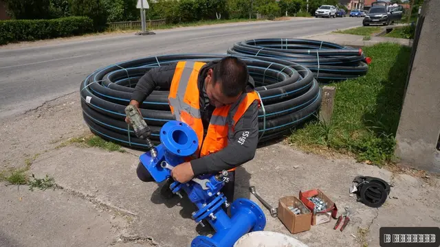 Rekonstrukcija vodovodne mreže u Žabarima, foto: RINA