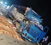 Srpski šleper slupan na nemačkom auto-putu: Dvojica vozača iz Čačka bila u teretnjaku (FOTO)