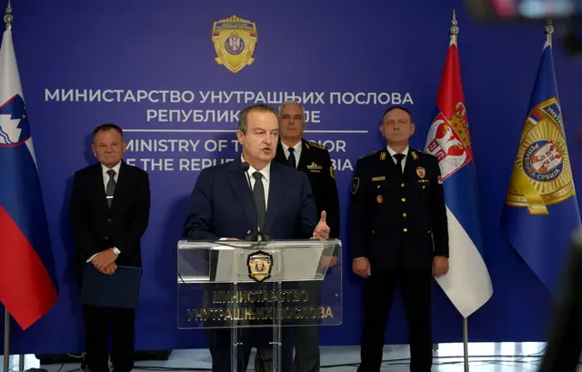 Sastanak Ivice Dačića sa Francijem Matozom - Foto: Ministarstvo unutrašnjih poslova Srbije