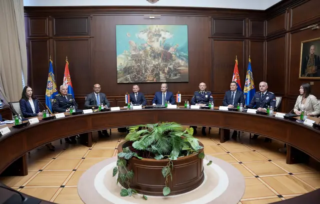 Sastanak Ivice Dačića sa Francijem Matozom - Foto: Ministarstvo unutrašnjih poslova Srbije