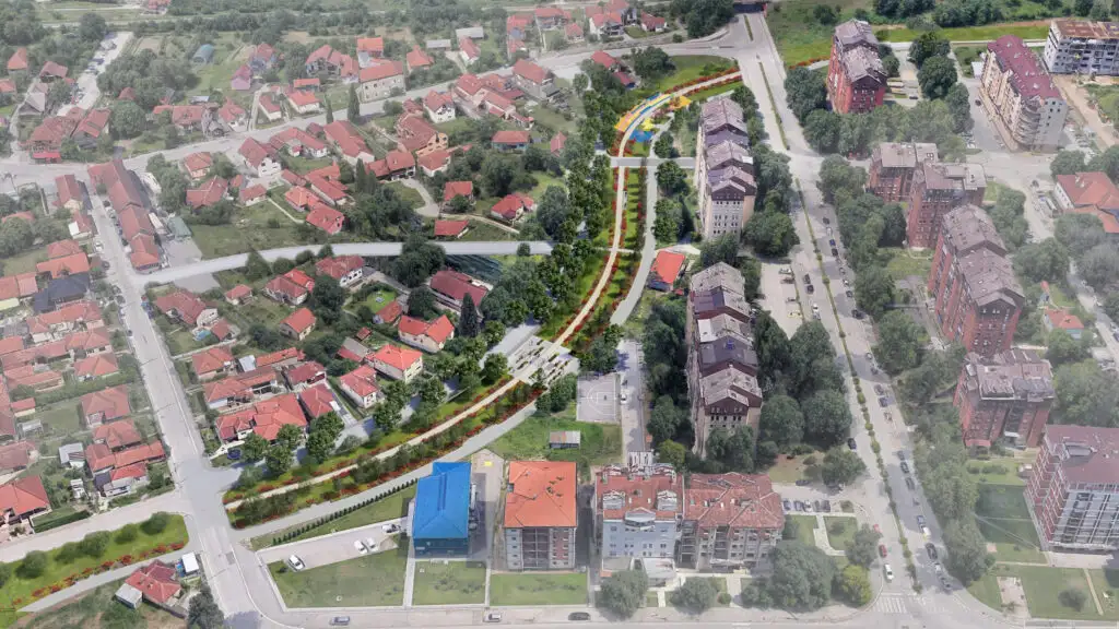 Ovako će izgledati novi Linijski park u Čačku: Prostiraće se na preko 10.000 kvadratnih metara - gradi se nova pešačka staza, dečje igralište i sadi drveće (FOTO)