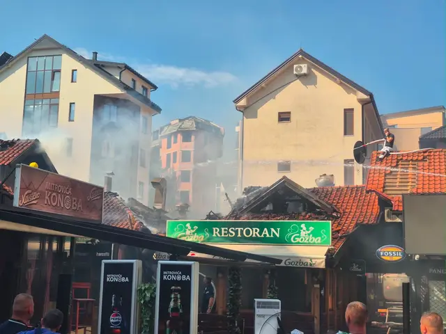 Požar u centru Zlatibora / foto: RINA