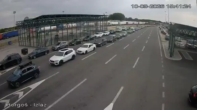 Gužve ogromne na Horgošu/ Foto: MUP Srbije