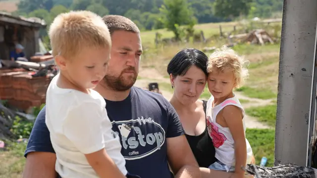 Gornji Milanovac – Sinoševići – požar na porodičnoj kući – Foto: Jovan Nikolić / RINA