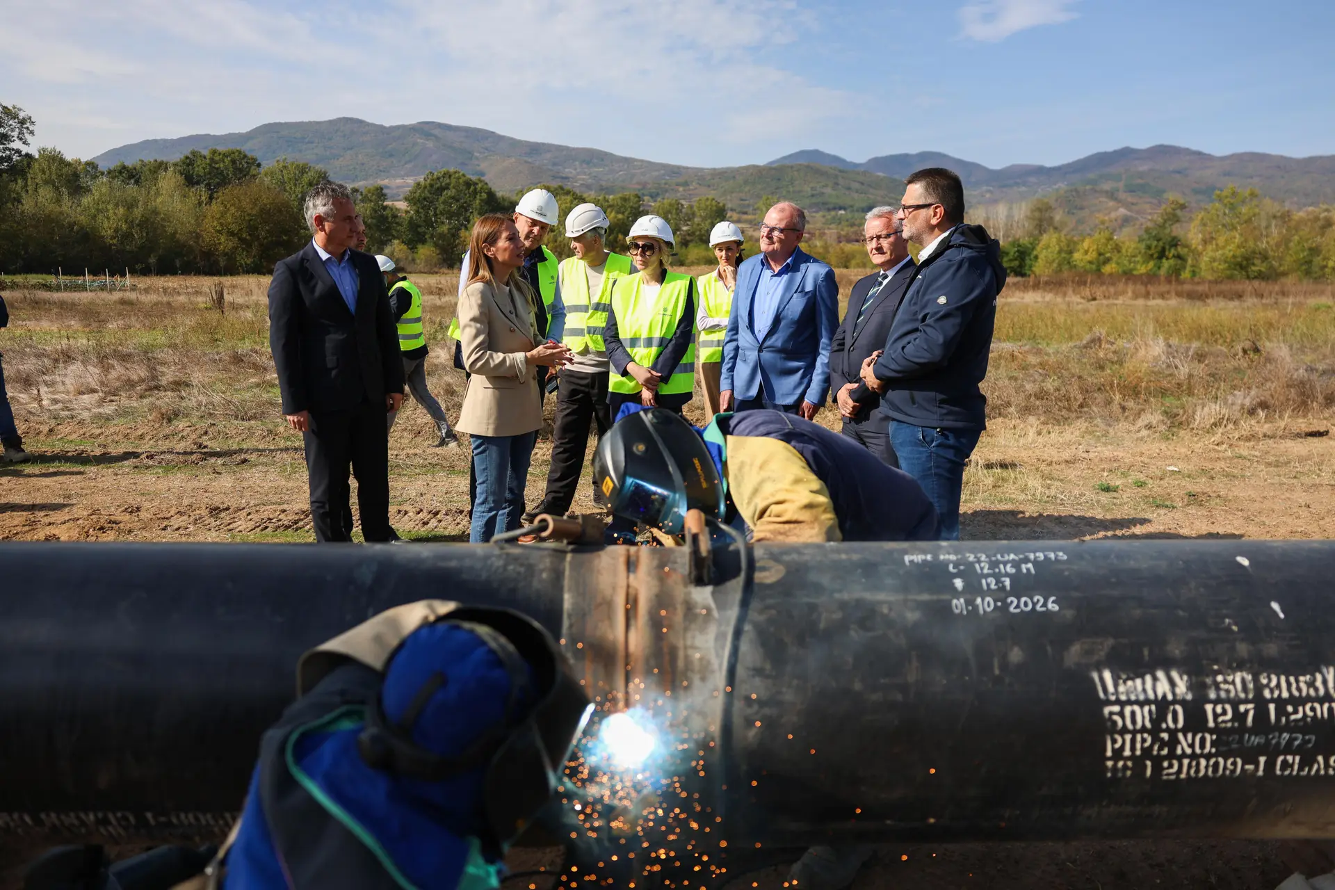 Gasovod ka Severnoj Makedoniji konačno dobio prve cevi: u Vranjskoj Banji počelo zavarivanje, Srbija pretekla komšije (FOTO)(VIDEO)