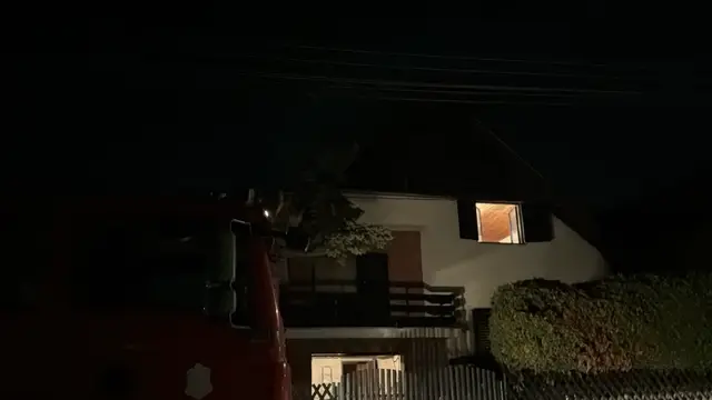 Požar izbio u naselju Ljubić u Čačku / foto: RINA