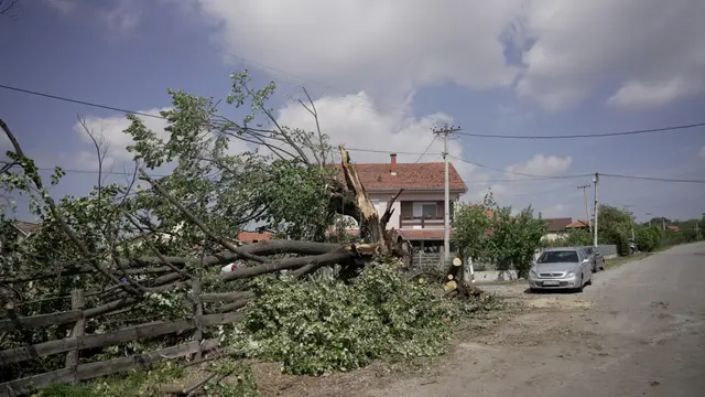 Nevreme napravilo haos u selu Gornja Gorevnica / foto: RINA 