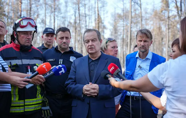 Gašenje požara u Deliblatskoj peščari uz međunarodnu pomoć - Foto: Ministarstvo unutrašnjih poslova Srbije