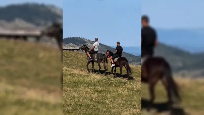 Neverovatan snimak sa Žabljaka: Jedan od najboljih fudbalera sveta jaše konja na Durmitoru, došao u selo koje obožava Novak Đoković (FOTO)